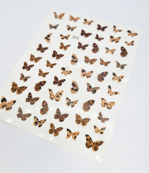 Butterfly nail stickers