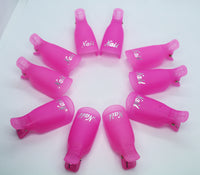 Pink nail clamps, 10 piece