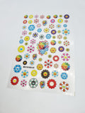 Flower Smiley Nail Stickers
