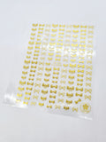Gold Bow Nail Stickers