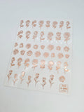 Rose Gold Rose Stickers
