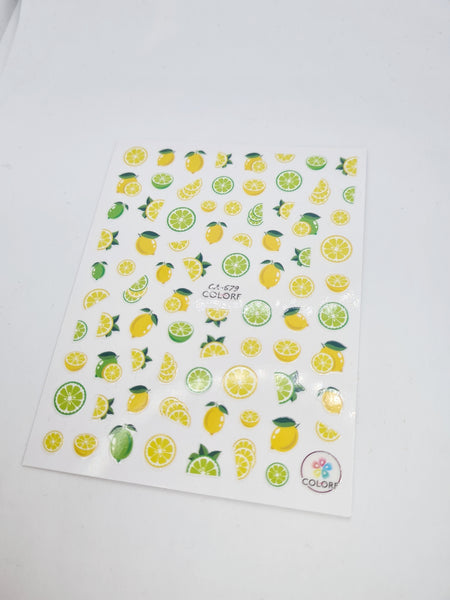 Lemon and Lime Nail stickers