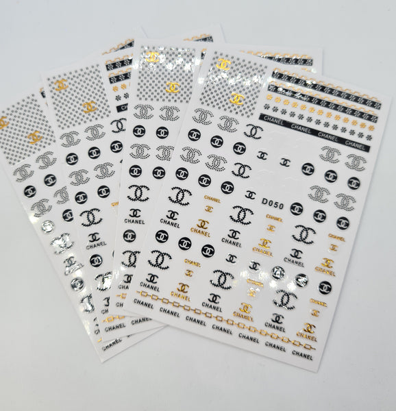 Brand Nail Stickers, 1 sheet