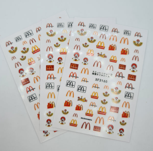McD's Nail Stickers, 1 sheet
