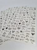 Heart Nail Stickers