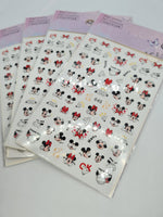 Minnie and Mickey Mouse Nail Stickers