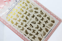 Butterfly nail stickers, 3 options