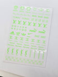 Brand nail stickers, 5 options