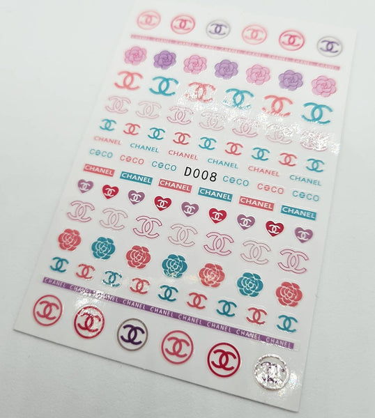 Brand nail stickers, 2 options